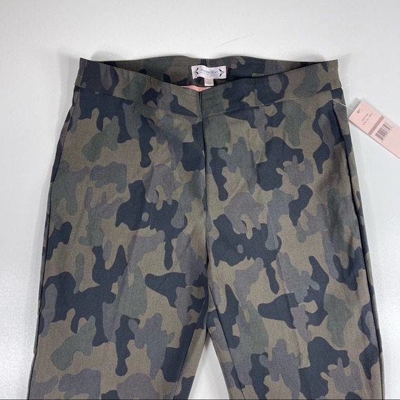 New Nanette Lepore Printed Pull-On Camo Skinny Crop Pants Size 12 - Picture 3 of 8